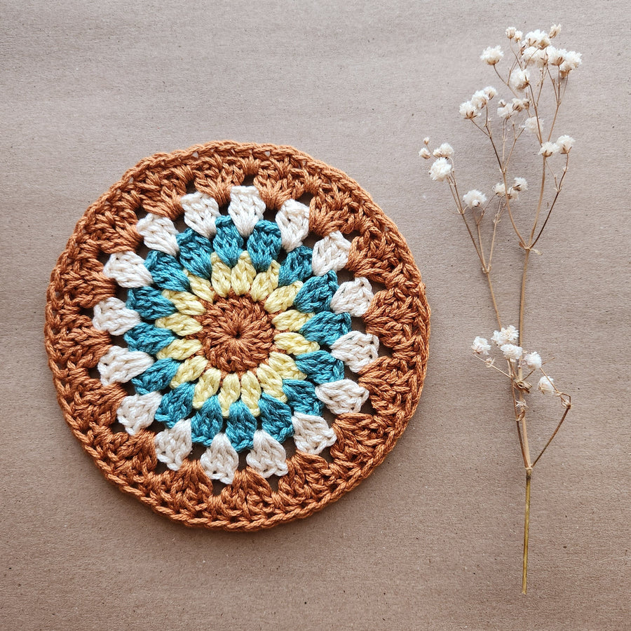 Lot de dessous de verre soleil au crochet - image 1