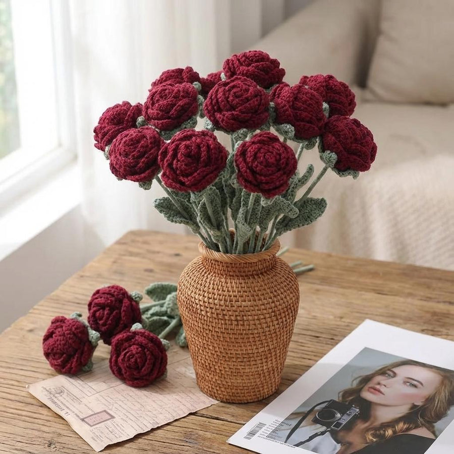 Rose de Saint-Valentin au crochet - image 1