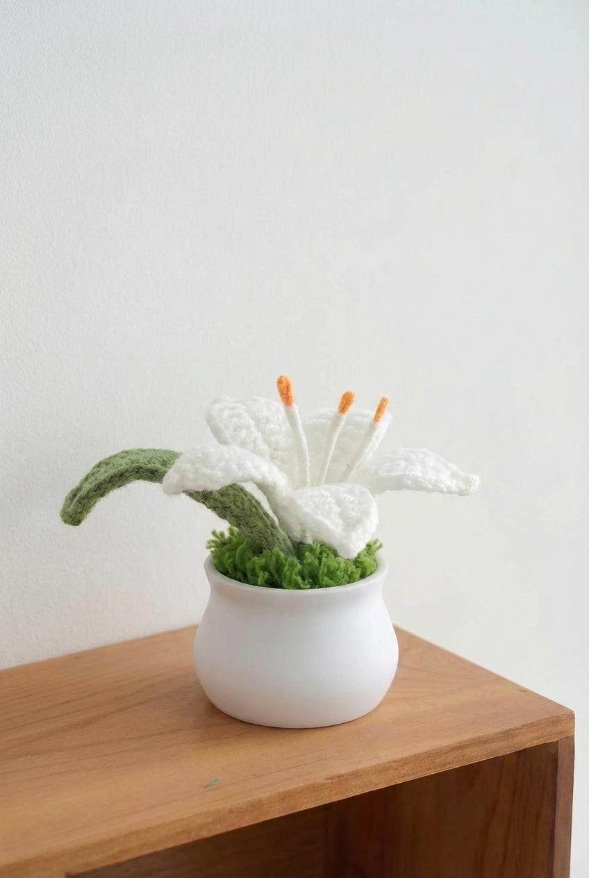 Pot de lys au crochet - image 1