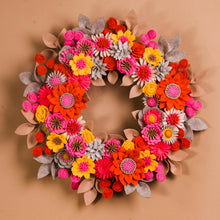 Couronne de fleurs sauvages en feutrine - image 1