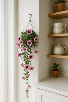 Suspension fleurie au crochet - image 1