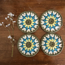 Lot de dessous de verre tournesol au crochet - image 2