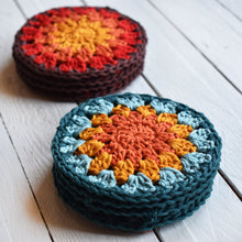 Lot de dessous de verre soleil au crochet - image 2