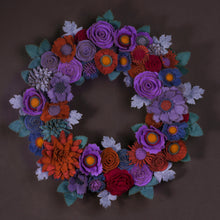 Couronne florale coloree en feutrine - image 2