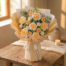 Bouquet de roses luxe au crochet - image 3