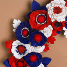 Couronne patriotique rouge, blanc et bleu - image 3