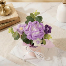 Bouquet d'oeillets en pot au crochet - image 4