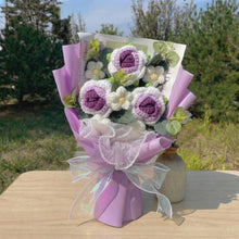 Bouquet de roses pastel au crochet - image 4