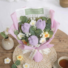 Bouquet de tulipes bleues au crochet - image 4