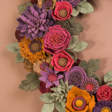 Couronne florale rustique en feutrine - image 4