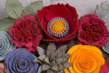 Couronne florale rustique en feutrine - image 4