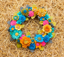 Couronne florale rustique en feutrine - image 4