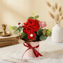 Bouquet d'oeillets en pot au crochet - image 5