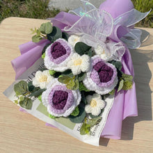Bouquet de roses pastel au crochet - image 5