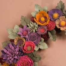 Couronne florale rustique en feutrine - image 5