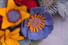 Couronne florale rustique en feutrine - image 5