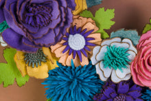 Couronne de fleurs sauvages en feutrine - image 5