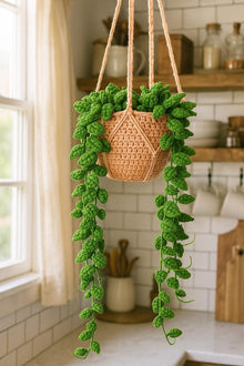 Suspension vigne verte au crochet - image 5