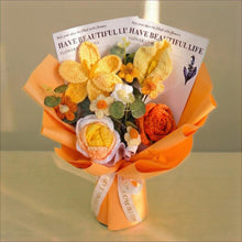 Grand bouquet mixte de fleurs au crochet - image 6