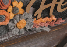 Couronne florale rustique en feutrine - image 6