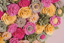 Couronne coeur florale en feutrine - image 6