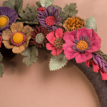 Couronne florale rustique en feutrine - image 6