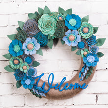 Couronne florale avec panneau bienvenue - image 6