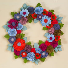 Couronne florale coloree en feutrine - image 6