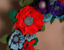 Couronne florale rustique en feutrine - image 6
