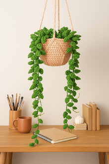 Suspension vigne verte au crochet - image 6