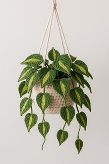 Suspension feuilles en coeur au crochet - image 6