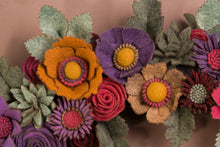 Couronne florale rustique en feutrine - image 7