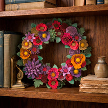 Couronne florale en feutrine - image 7