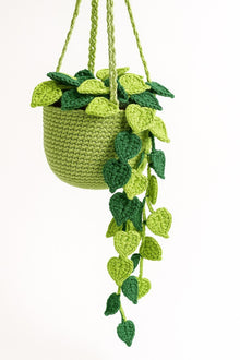 Suspension plante au crochet avec panier macrame - image 8