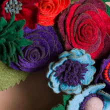 Couronne florale rustique en feutrine - image 9