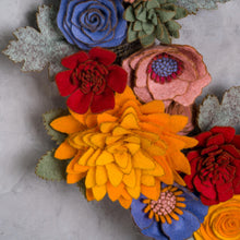 Couronne florale rustique en feutrine - image 10
