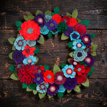 Couronne florale rustique en feutrine - image 10