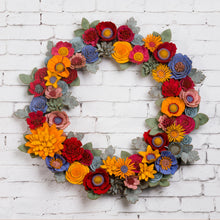 Couronne florale rustique en feutrine - image 11