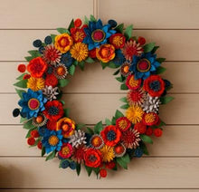 Couronne de fleurs sauvages en feutrine - image 12