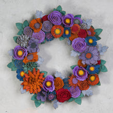 Couronne florale coloree en feutrine - image 13