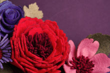 Couronne florale coloree en feutrine - image 14
