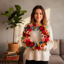 Couronne florale en feutrine - image 16