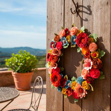 Couronne florale en feutrine - image 17